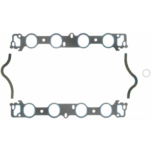 FELPRO Gaskets, Manifold, Intake, Printoseal, 2.260 in. x 1.980 in. Port, .060 in. Thick, For Ford, 429/460, Set