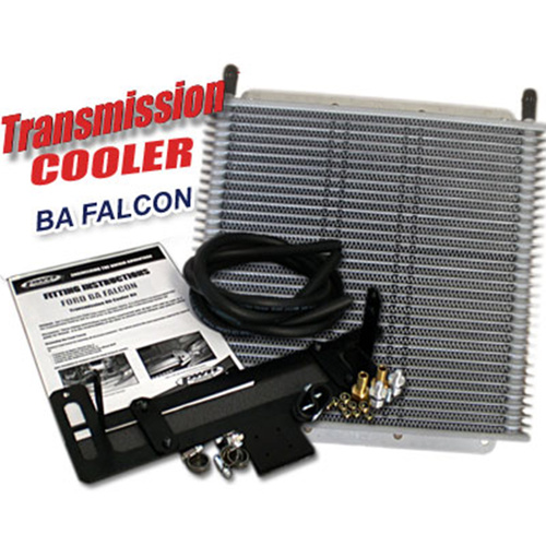PWR Trans Oil Cooler kit - For Ford Falcon BA 280 x 255 x 19mm 3/8' barbed