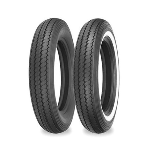 SHINKO Tyre, Motorcycle Tyre Front, Suit Harley 240 Classic Cruiser 100/90-19, White Wall Each