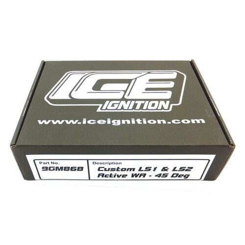 CROWCAMS Ice Ignition Leads, LS1, LS2, 9mm Pro, 25mm Longer, 45deg + Ends, Set