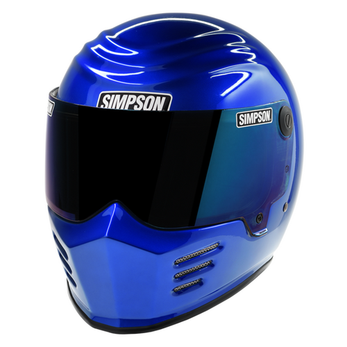  Simpson Racing Outlaw Bandit Motorcycle Helmet,
Large - Rayleigh Blue