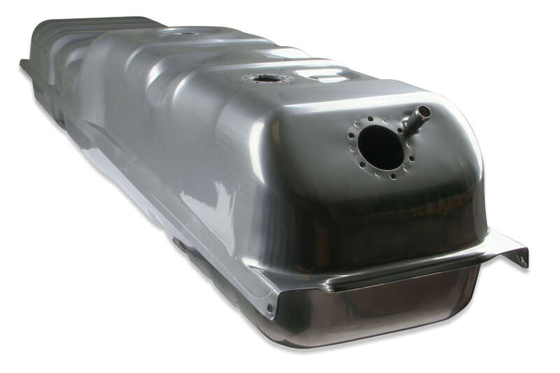Sniper Fuel Tank, 20 Gallon, 400 LPH, 0-90 Ohms, Gasoline, 1973-81 C10 LS Swap, Steel, Silver, Powdercoated, Kit
