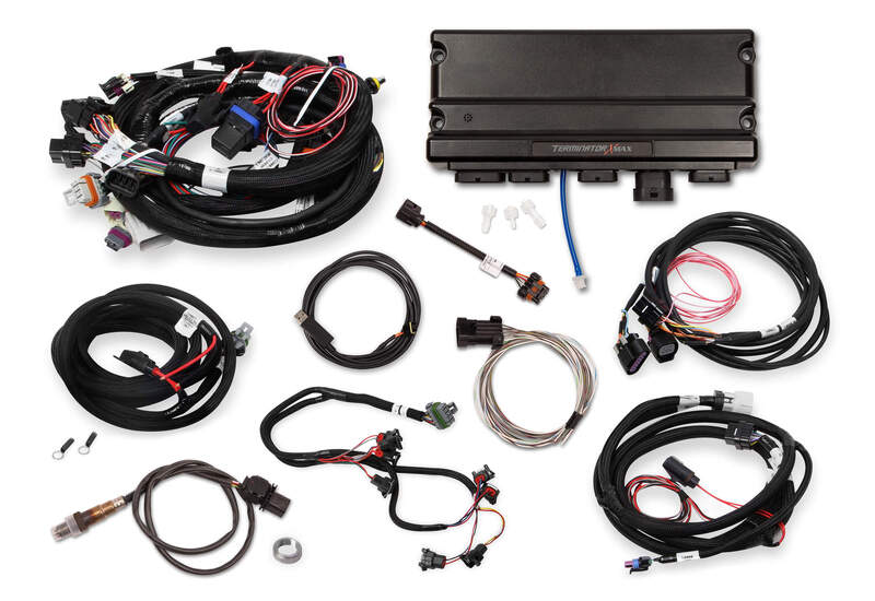 Holley EFI Engine Management Systems, Terminator X MAX, For Chevrolet, LS1, LS6, 4L60/4L80 Transmission, Drive By Wire, Kit