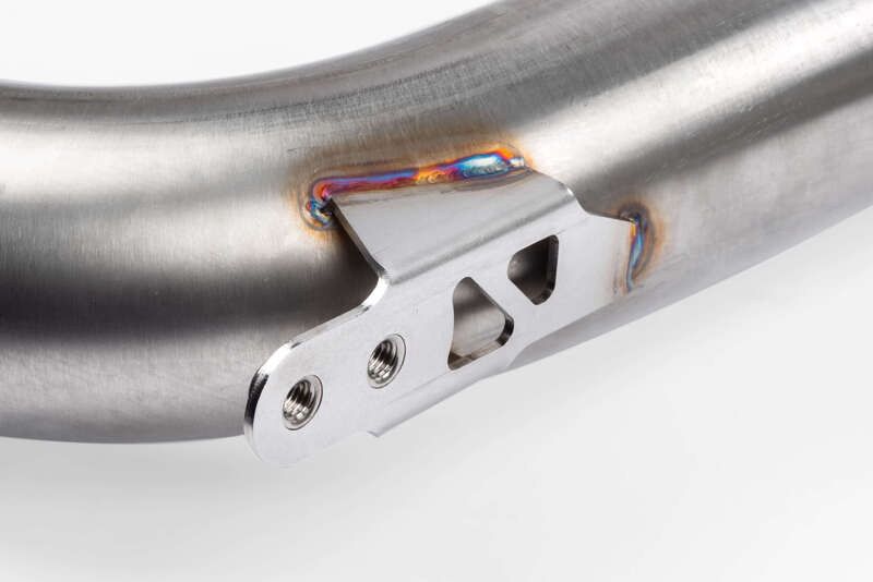 APR Exhaust System, Cat-Back, 2.75 in. Tubing Dia, 4.0 TFSI C7 S6 and S7, Stainless Steel, w/ Center Muffler, Kit Diagram Image