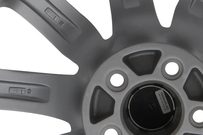 Carroll Shelby Wheel, CS56 Series, Cast Aluminium, 20 in. Dia., 11 in. Width, 55 mm Offset, 5x4.5 in. Bolt Pattern, Silver, Each Diagram Image