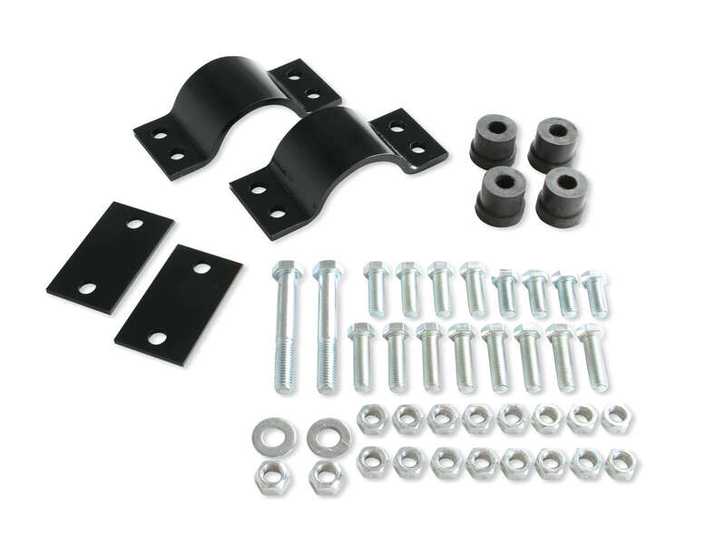 Lakewood Ladder Bars, Steel, Black Powdercoated, Bolt-On, GM, A-Body, Kit Diagram Image