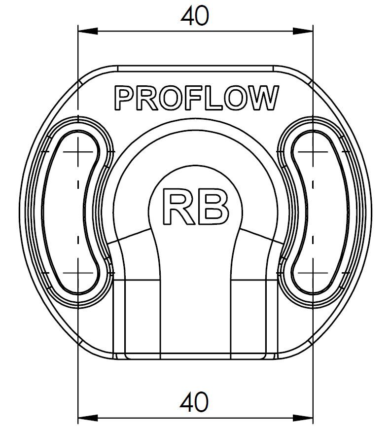 Proflow Cylinder Head Oil Drain Fitting Kit, For Nissan RB20/RB25/RB26, Billet Aluminium, Black Diagram Image