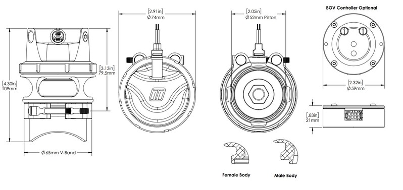 TURBOSMART Blow Off Valve Controller Kit, RacePort EM, Kit Diagram Image