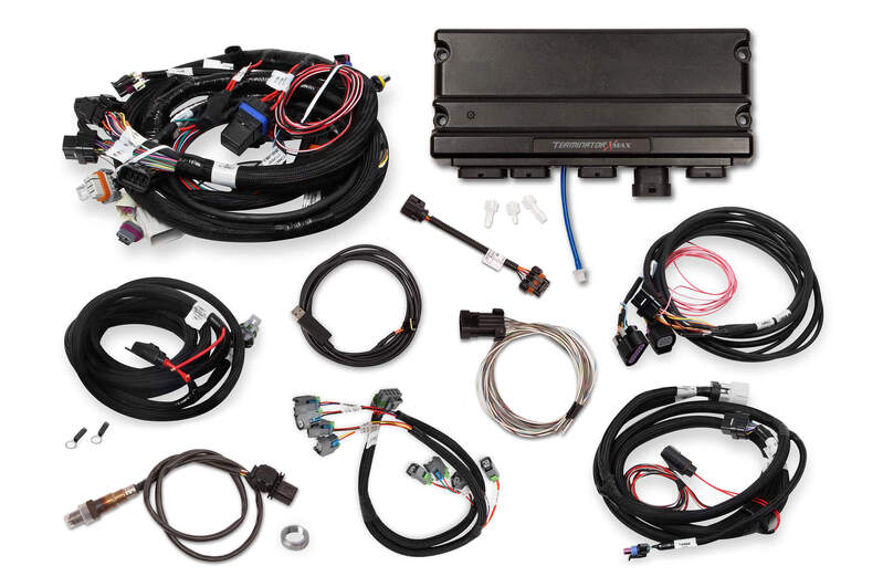 Holley EFI Engine Management Systems, Terminator X MAX, For Chevrolet, LS1, LS6, 4L60/4L80 Transmission, Drive By Wire, Kit