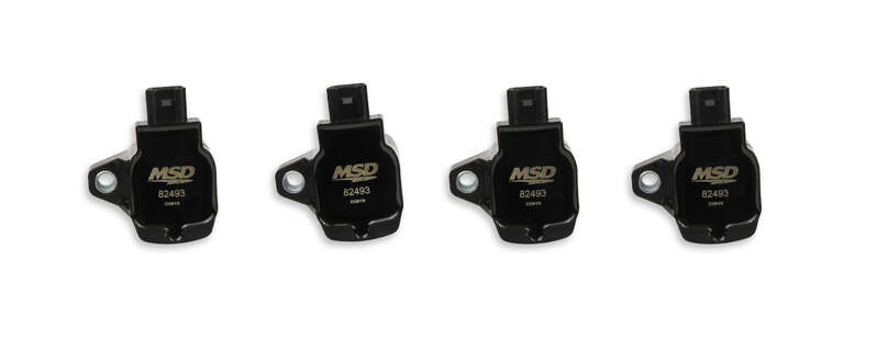 MSD Ignition Coil, Blaster, Coil Pack Style, Black, For Honda®, L4, Set of 4