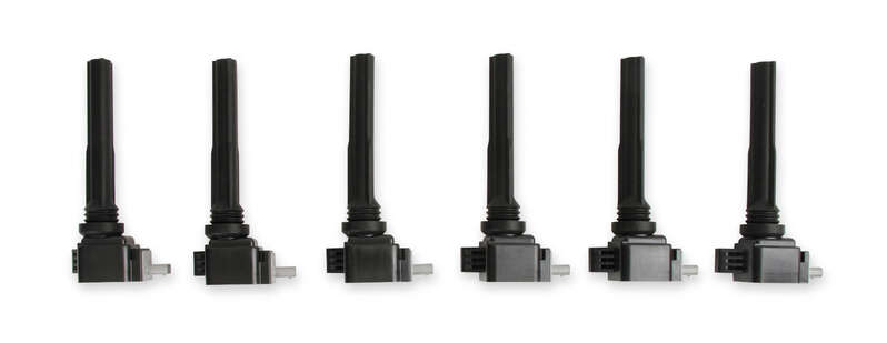 MSD Ignition Coil, Blaster OEM, Coil Pack, Epoxy, Female/Socket, Black, Rectangular, For Ford, Set of 6