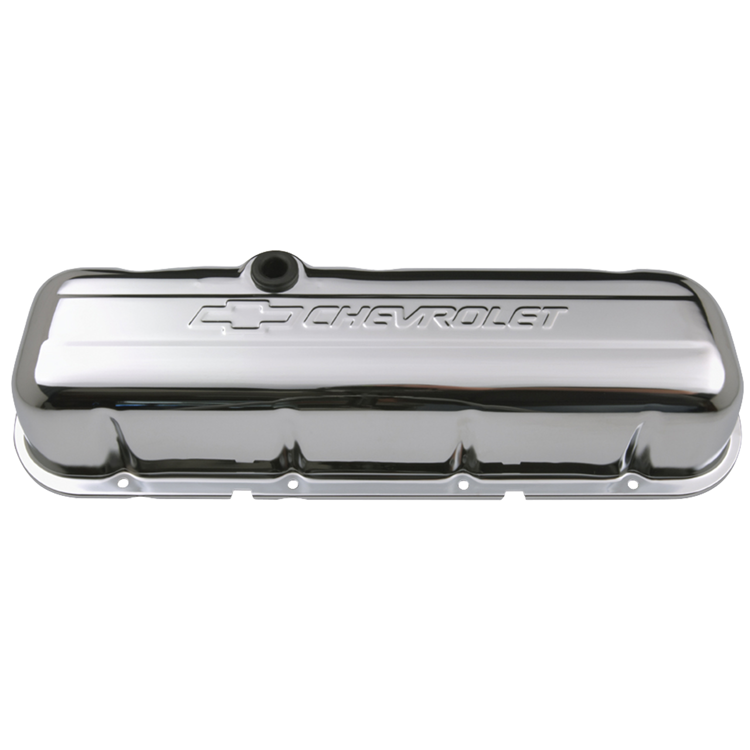 Valve Covers, Tall, Steel, Chrome, Chevrolet Logo, Chevy, Big Block, Pair