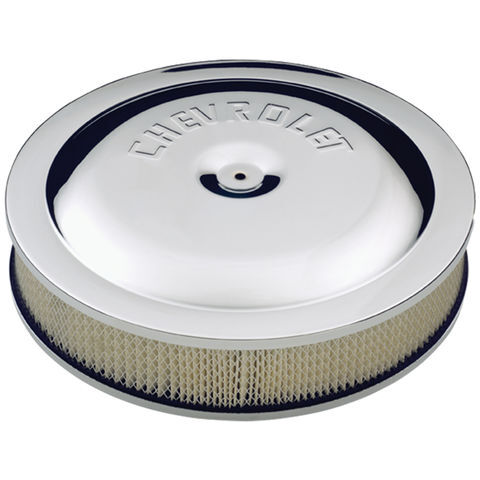 Chevrolet 10' High-Performance Air Cleaner Kit. 2-53/64' Tall Air Filter.