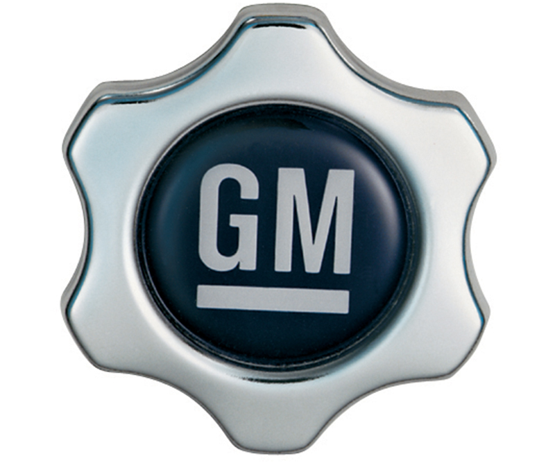 LARGE GM OIL FILLER CAP, GM LOGO. USE WITH CHEVY STYLE HOLES.