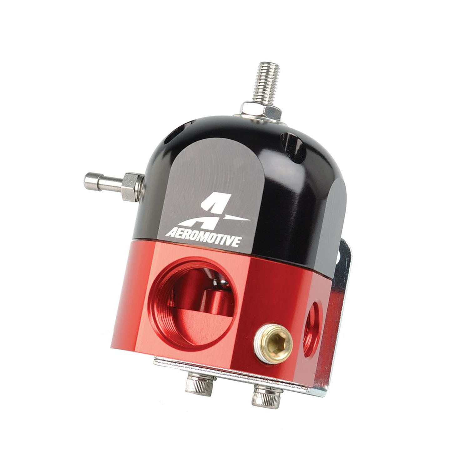 Fuel Pressure Regulator 3-15 PSI Red and Black Universal Each