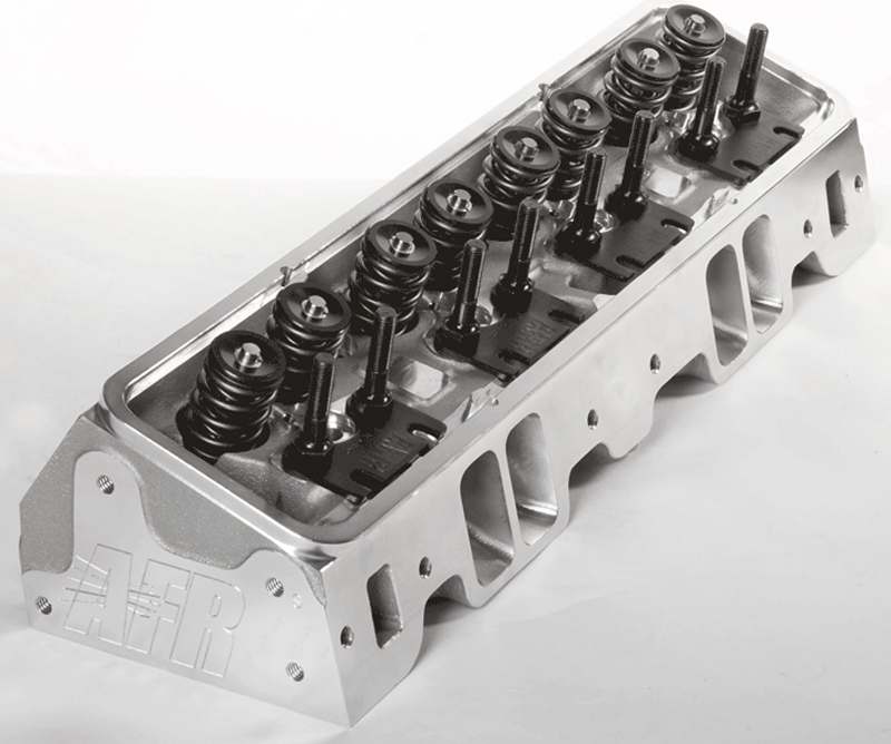 AFR 23° SB Chevrolet Cylinder Head 235cc Competition Package Heads, standard exhaust, 80cc chambers, complete w/parts