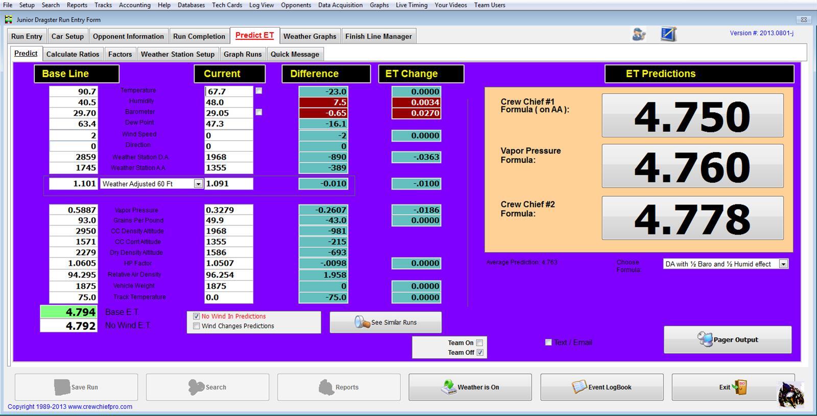 Crew Chief Pro Logbook Pager version