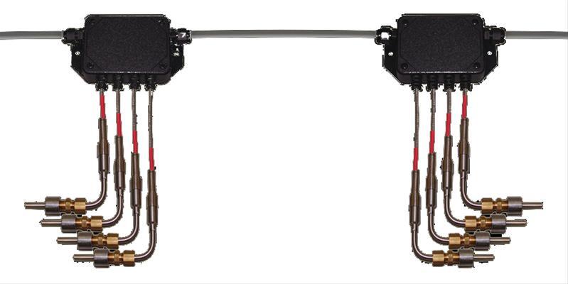8-Exhaust Gas Cylinder Temperature 3/16' Probes (2-Sensor Nodes, weld in bung, compression fitting)