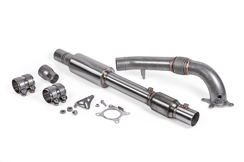 Cast Downpipe with high flow catalytic converter For 2.0T Audi VW