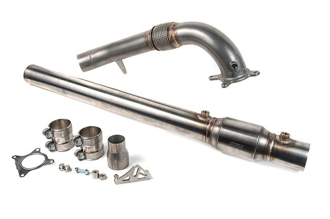 3in. Cast Downpipe with high flow catalytic converter For 2.0T GLI Audi VW Sedan FWD