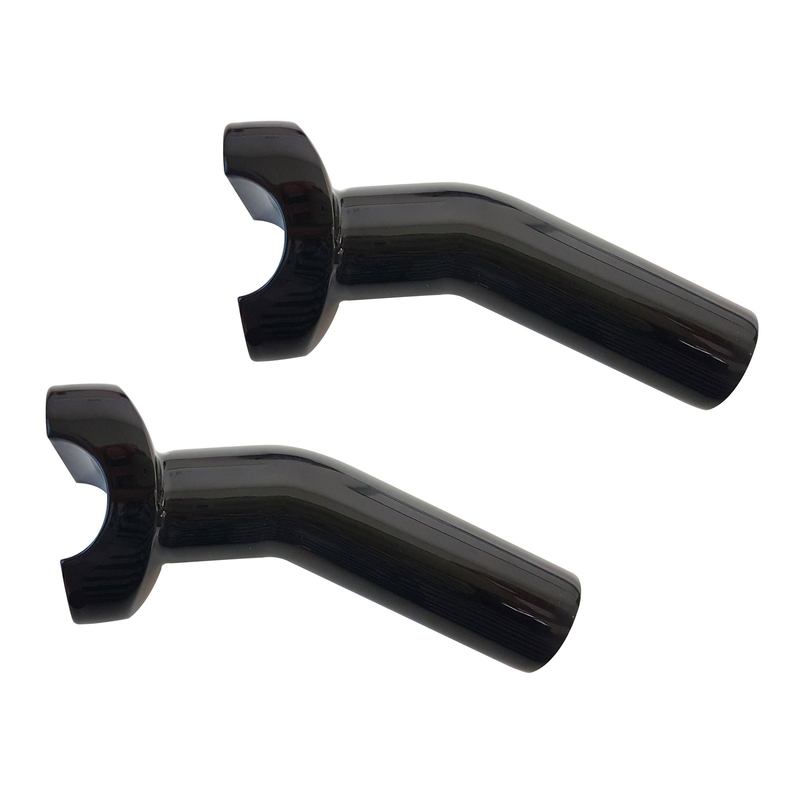 BLACK 4.5' PULLBACK RISERS For HARLEY 1' Diameter BARS