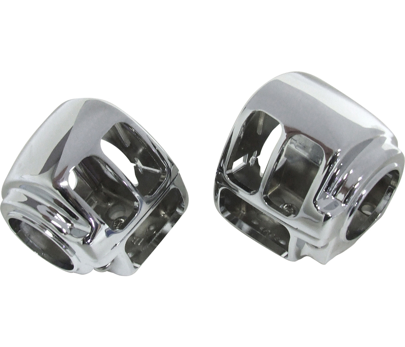 2007 & UP HARLEY CHROME SWITCH BLOCKS