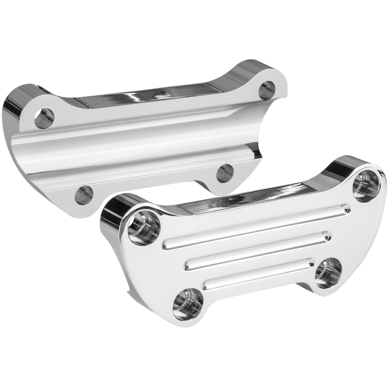BILLET RISER CLAMP CHROME for Harley