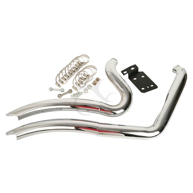 Exhaust Headers Chrome Trouble Maker 1986-2016 softail For Harley