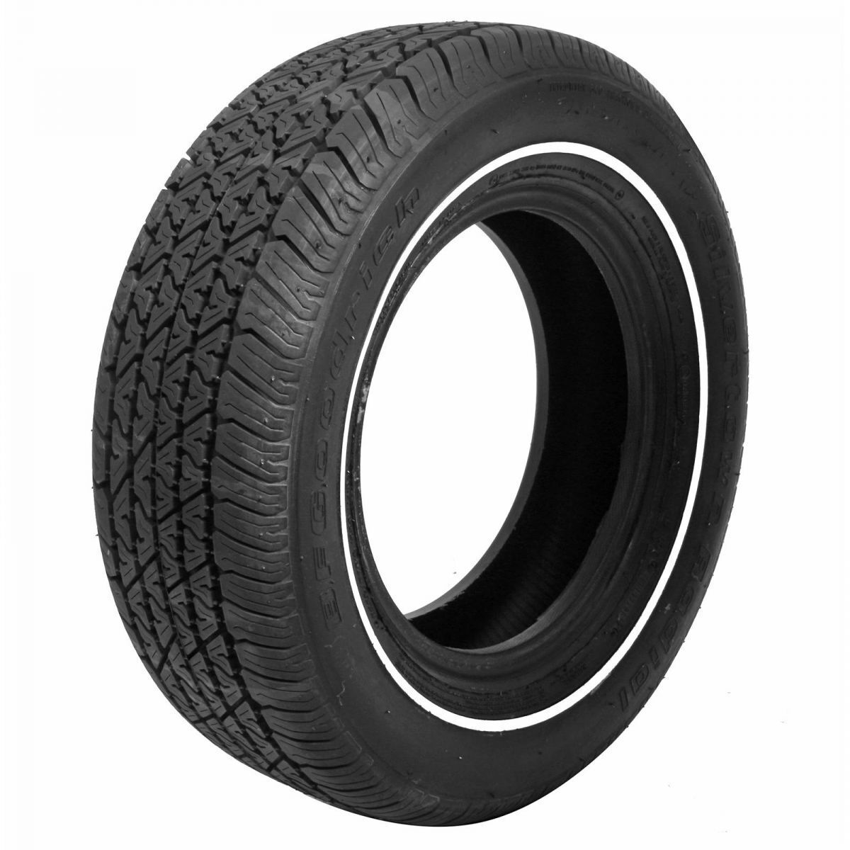 Tyre, Coker BF Goodrich Silvertown, P 225 /70R15, Radial, 3/8 in. Whitewall, Each Bf Goodrich