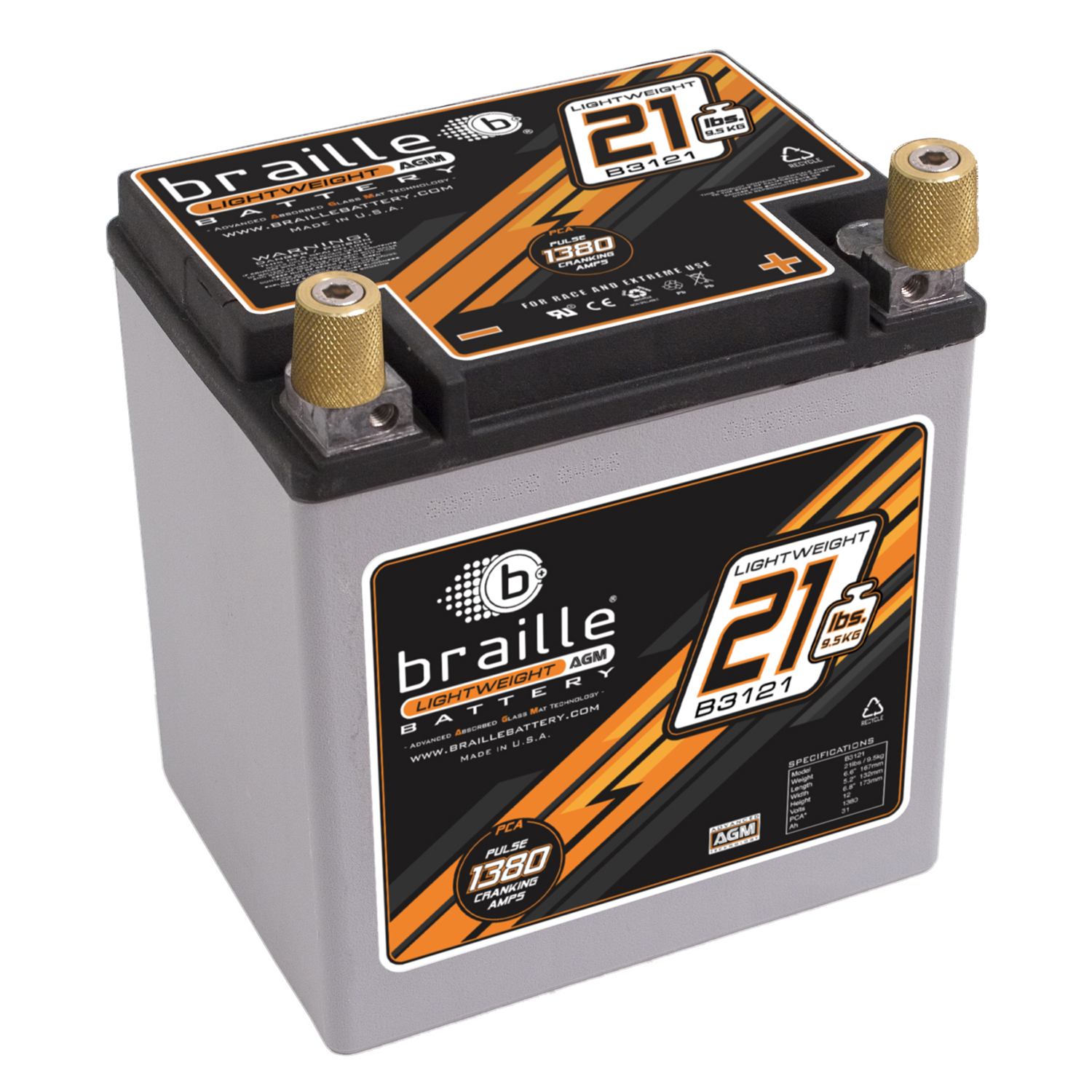 Batterie 12V, 31amp, Advanced AMG 9.5kgs 168x132x173mm,right positive