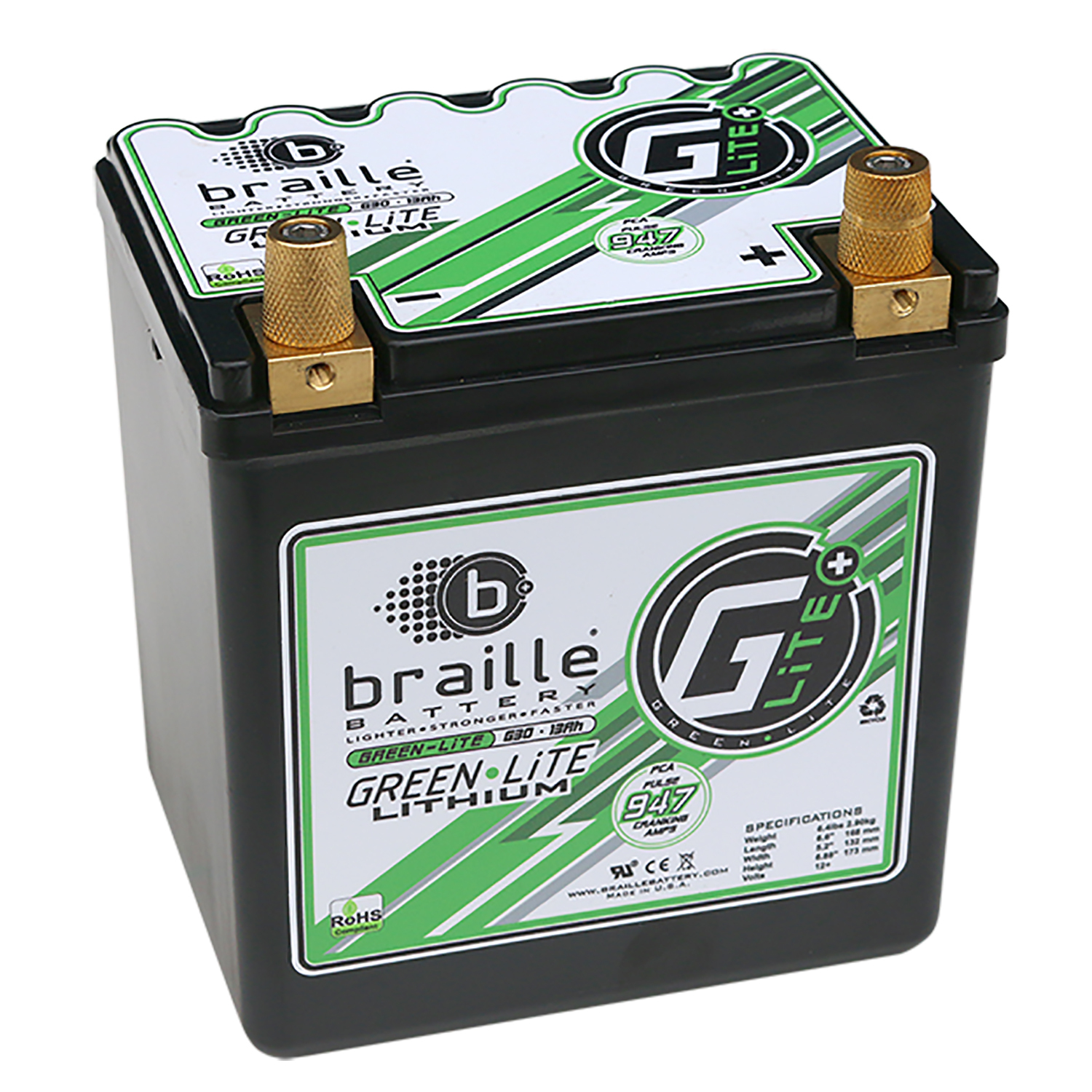 Batterie 12V Lithium,13amp,2.5kgs,174x132x177mm