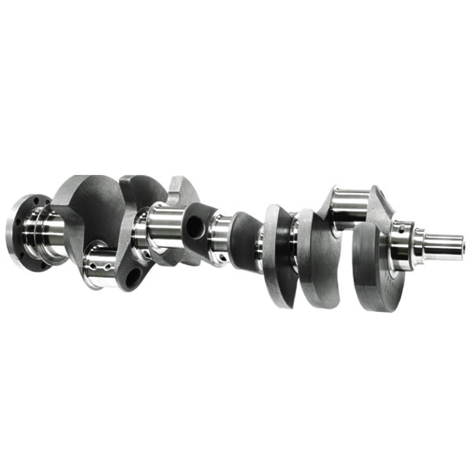 Crankshaft 2-piece Seal Internal Balance Forged 4340 Steel 3.480 in. Stroke 2.100 in. Pin Chevrolet 350