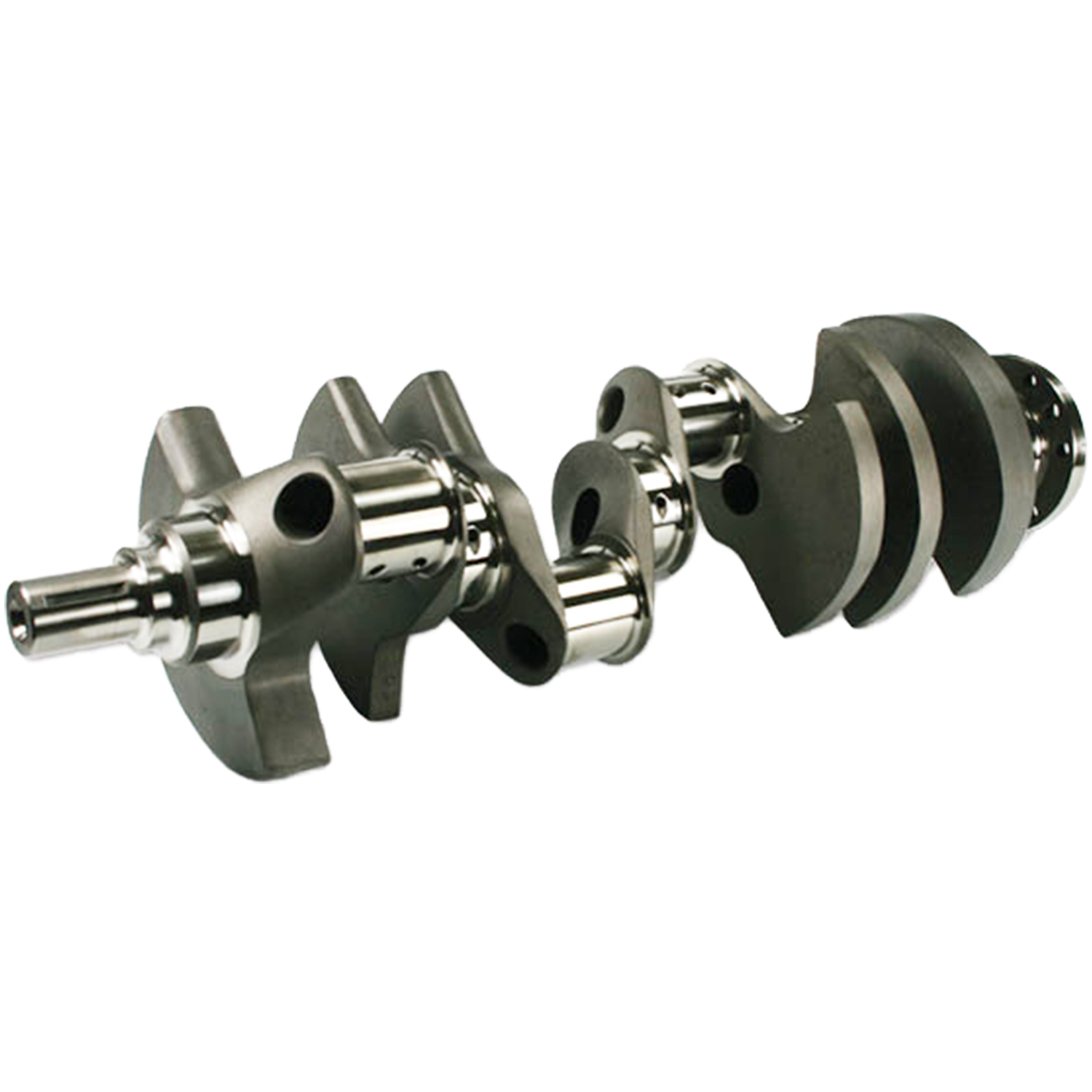 Crankshaft 2-piece seal Internal balance Forged 4340 Steel 3.480 in. Stroke Chevy 350 2.100 Pin Each