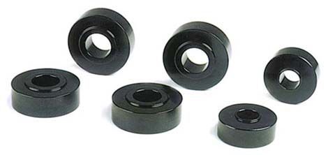 Body Mount Bushings Aluminium Black Anodized Buick Chevrolet Oldsmobile Pontiac Set of 6