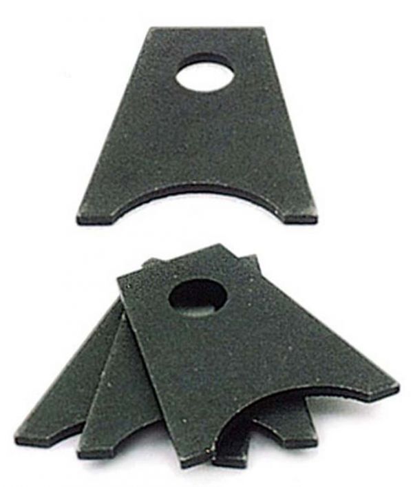 Brackets Chassis Tab 1/8 in. Flat Steel Accepts 1 5/8 in. Tube 1//2 in. hole Natural Set of 4