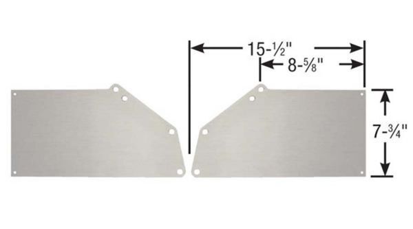 Motor Plate Front Aluminium 0.250 in. Thick Ford V8 4.6L 2-Valve/3-Valve Each