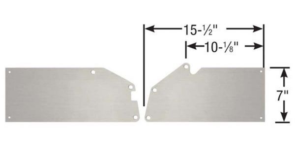 Motor Plate Front Aluminium 0.250 in. Thick Ford V8 4.6L 4-Valve Each