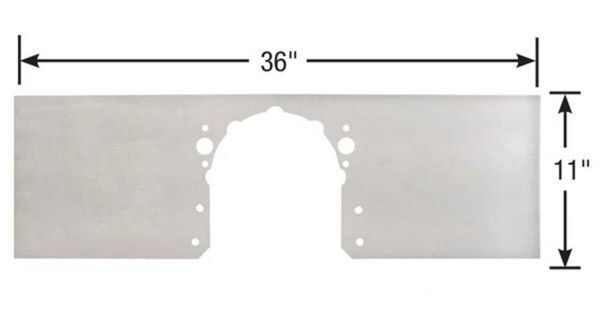 Motor Plate Front Aluminium 0.250 in. Thick Chevrolet 7.4L Each