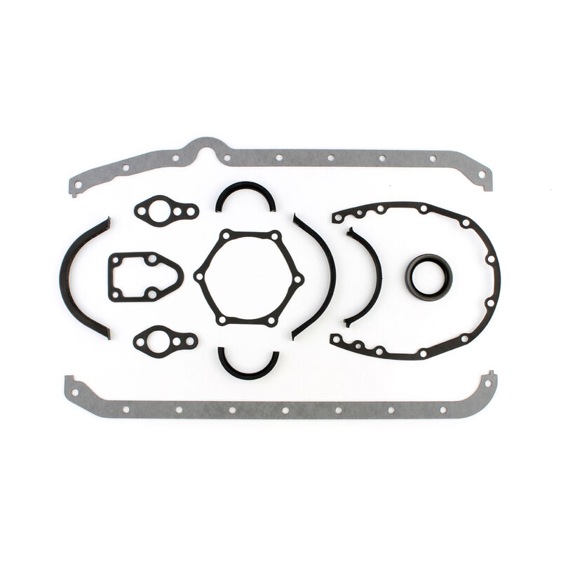 Chevrolet 350/Zz4 Gen-1 Small Block V8 Bottom End Gasket Kit, 1 Piece Rear Main Seal 5.7L