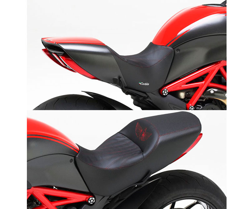 Motorcycle Seat, Diavel, Dual Saddle, 2011