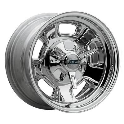 Wheel, Street Pro, Steel, Chrome, 15 in. x 8 in., 5 x 4.5/4.75 in. Bolt Circle, 4.25 in. Backspace, Each