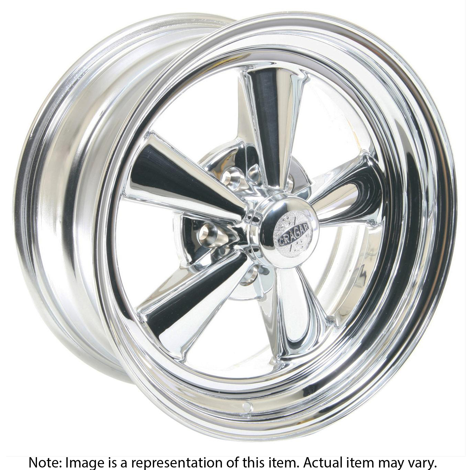 Wheel 61C S/S Super Sport Steel Chrome 17 in x 8.0 in. 5 x 4.50 in. Bolt Circle 4.5 in. Backspace Each
