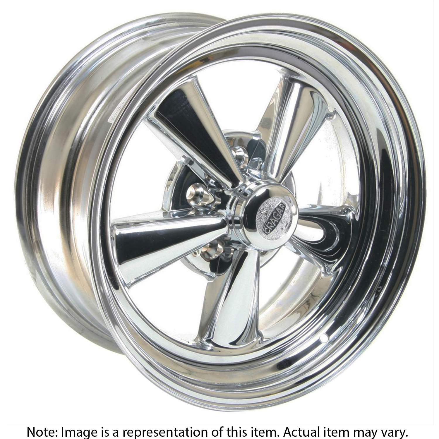 Wheel 61C S/S Steel/Aluminium Chrome 17 in. x 8.0 in. 5 x 4.75 in. Bolt Circle 4.500 in. Backspace Each