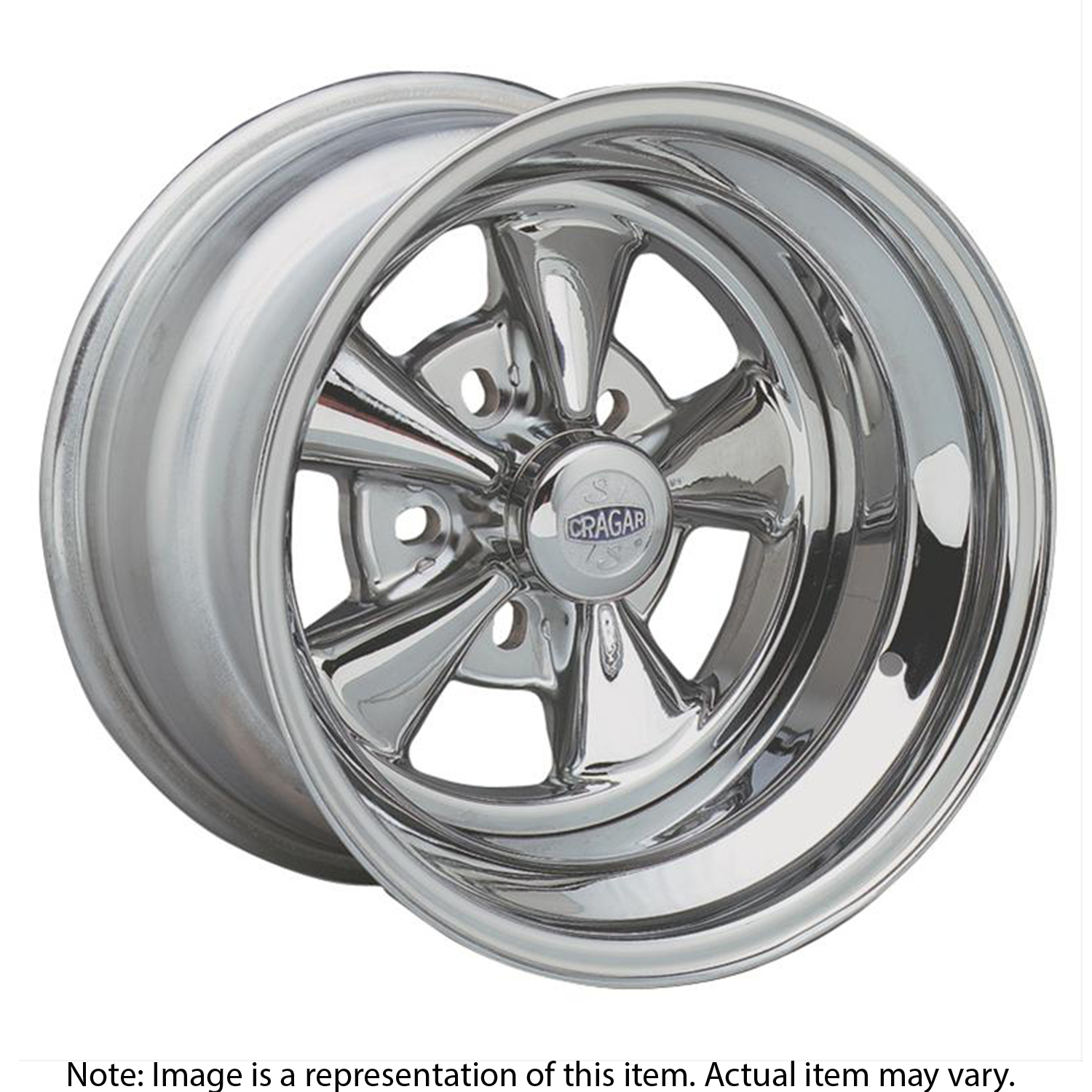 Wheel 61C S/S Super Sport Steel Chrome 17 in x 9.0 in. 5 x 4.75 in. Bolt Circle 5.5 in. Backspace Each