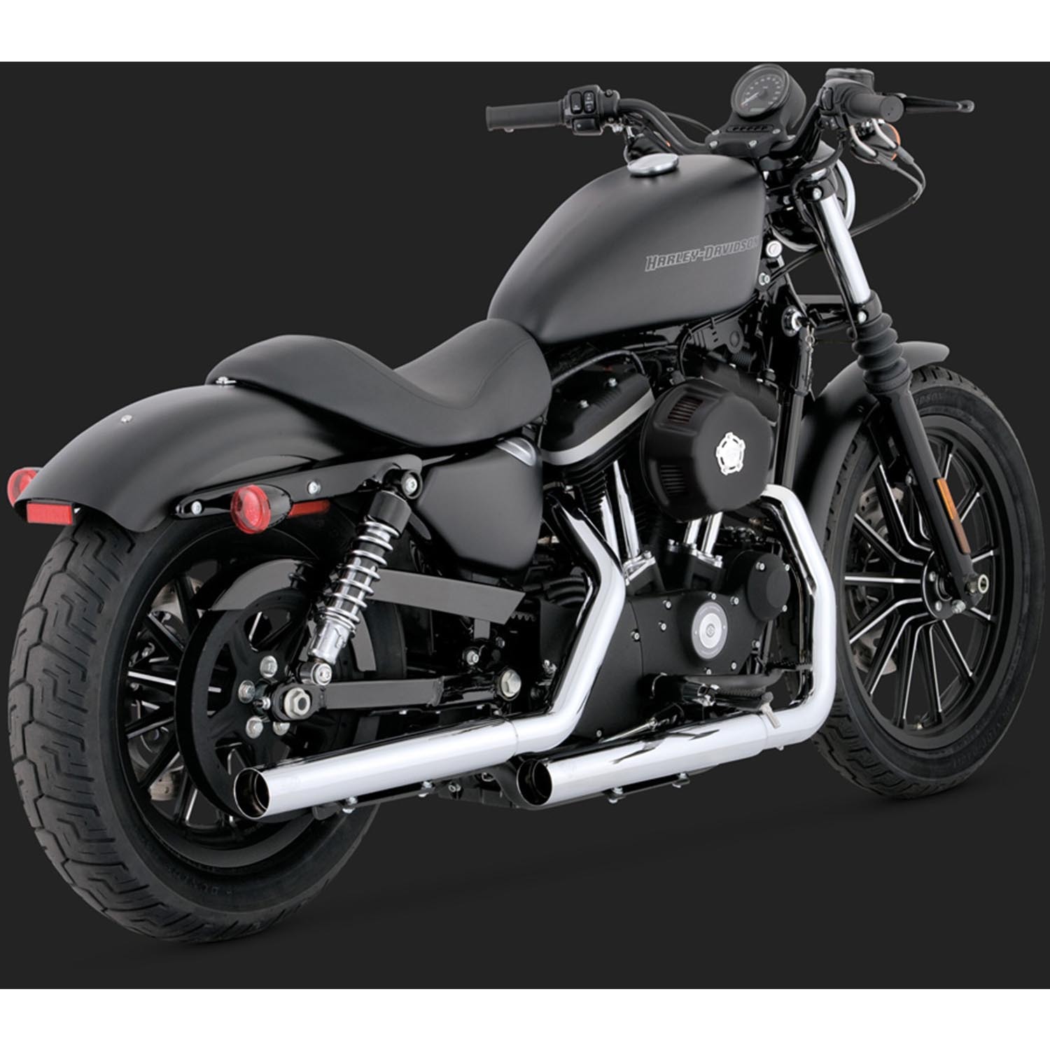 V&H STRAIGHTSHOTS HS SLIP-ON SPORTSTER 04-13