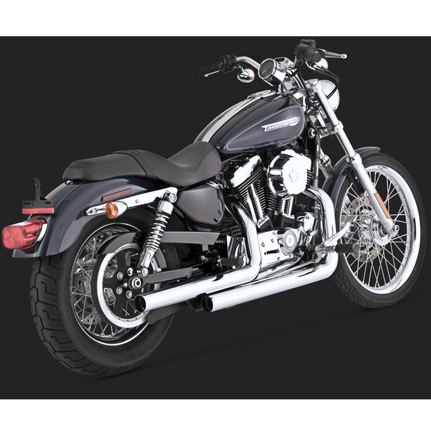 V&H STRAIGHTSHOTS SPORTSTER 04-13 (04-06 MODELS NEED V16925 O2 SENSOR BUNGS)