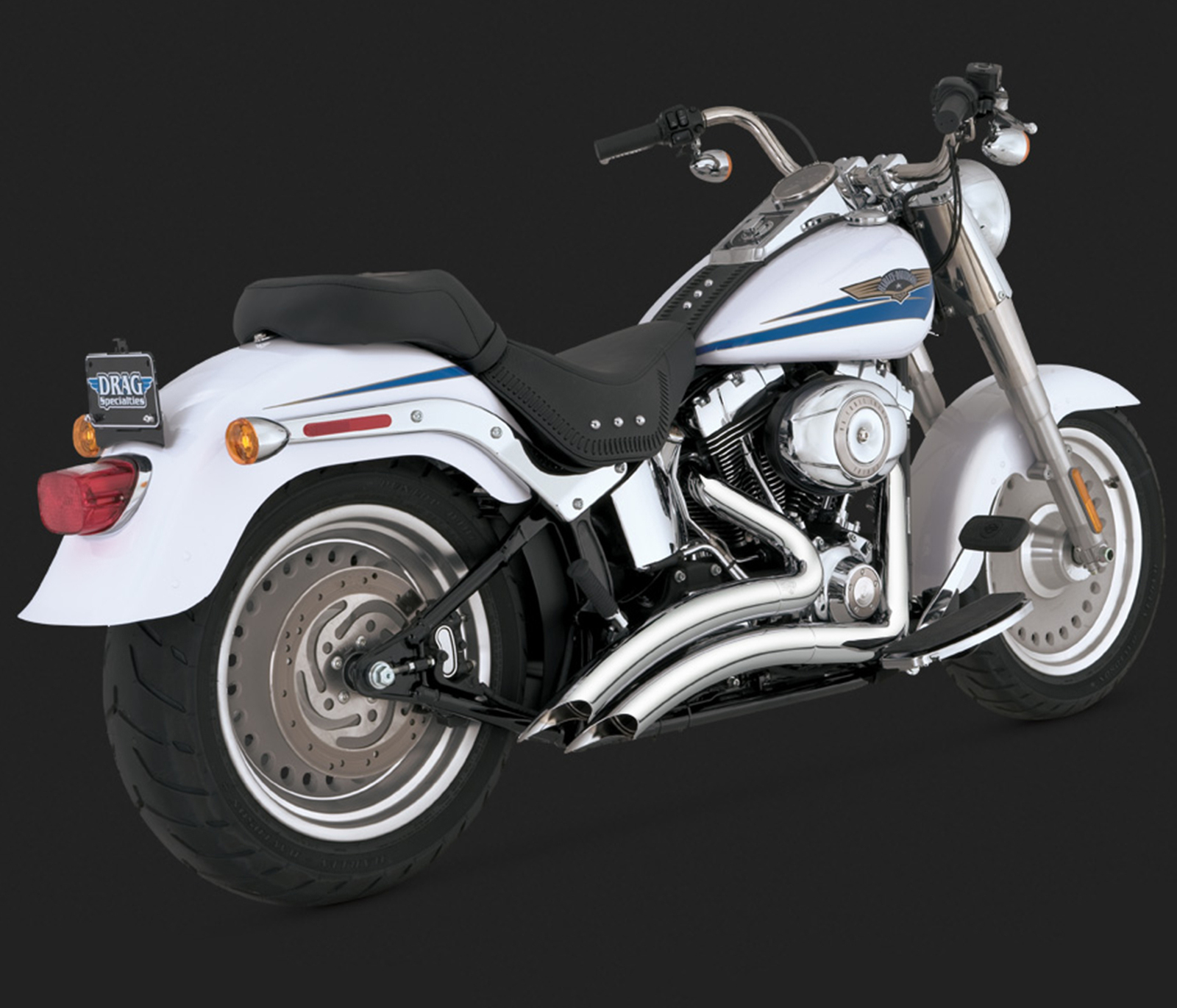 V&H BIG RADIUS SOFTAIL 86-11 (86-06 MODELS NEED V16925 O2 SENSOR BUNGS)