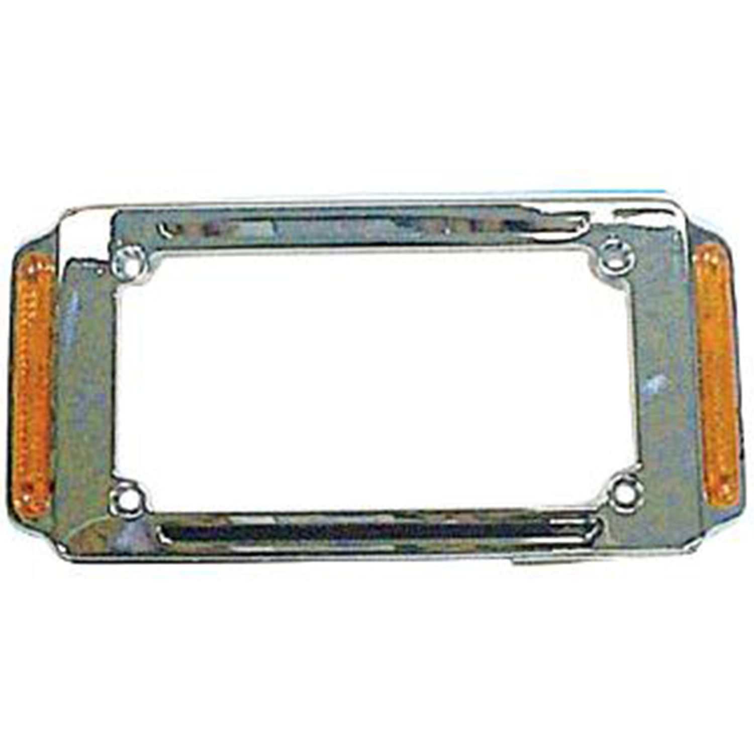 LICENSE FRAME W/AMBER MARKER LIGHTS