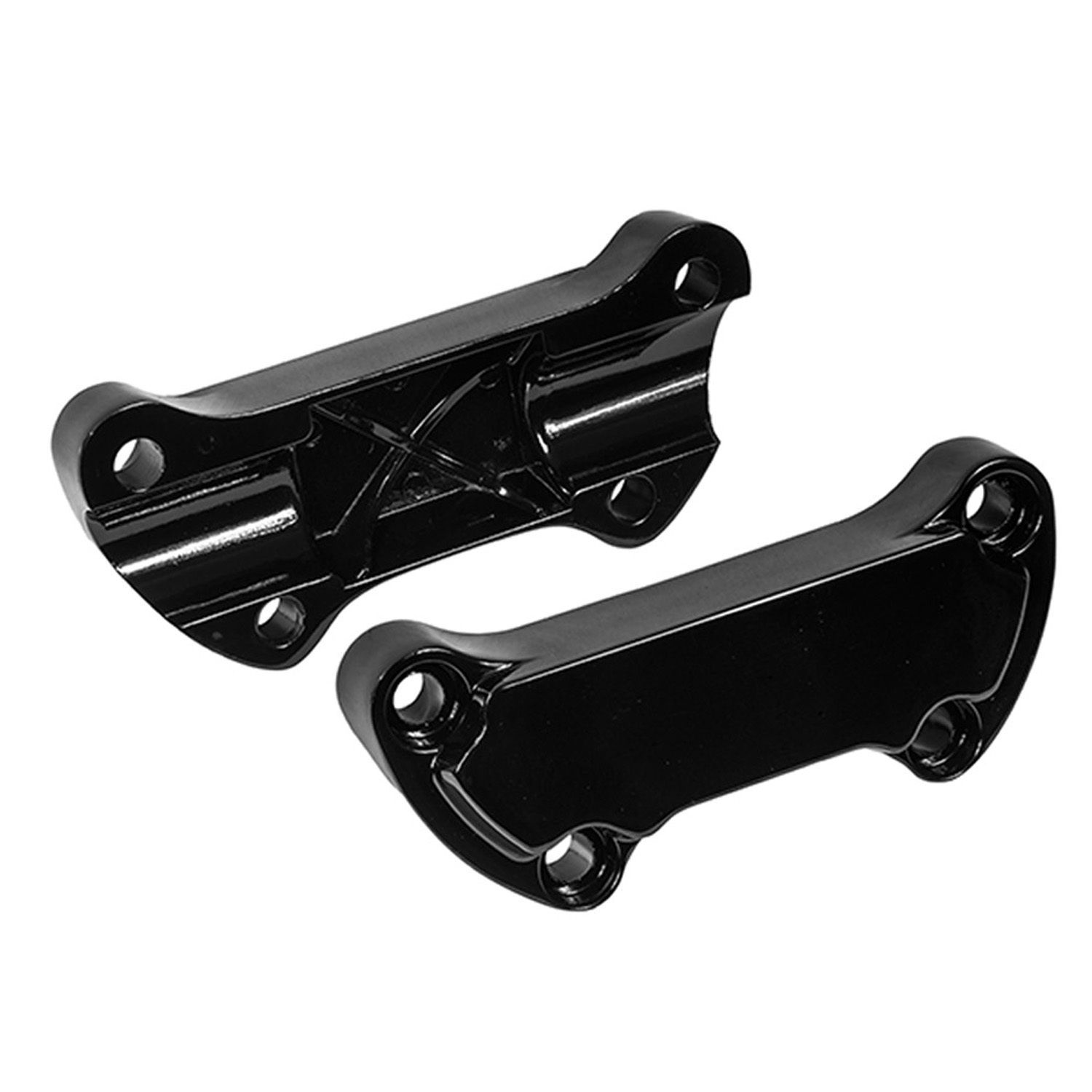 SCALLOPED H/BAR CLAMP BLACK