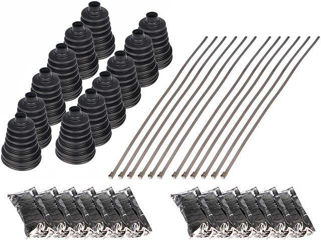 Universal Fit C.V. Joint Boot Bulk Kit Outer up to 3.58 In. Diameter 12 pack